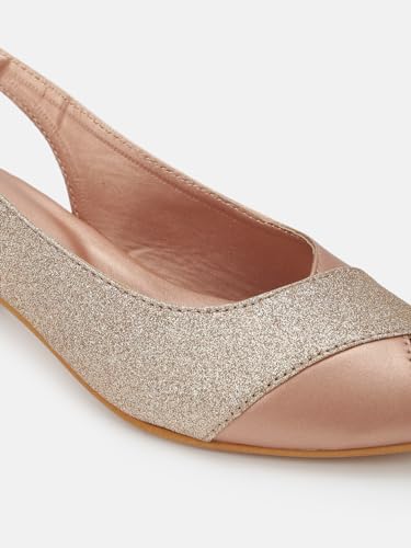 Marc Loire Women's Slip On Shimmer Peep Toes Block Heel Fashion Sandals for Casual, Outdoor, Party and Holidays - Image 5