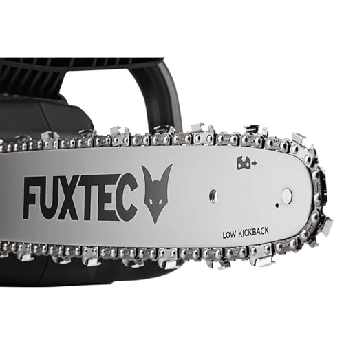 FUXTEC Akku Kettensäge FX-E2KSSET mit 14 Zoll Schwertlänge und 2x20 Volt für präzise Holzarbeiten – Bild 5