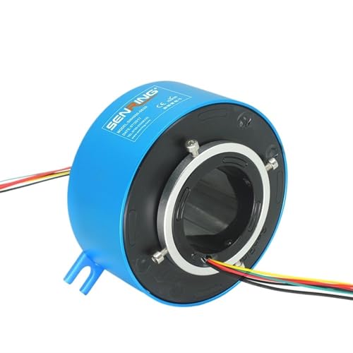 Bague collectrice traversante 50mm connecteur rotatif 4 fils 10A 2 circuits 2A