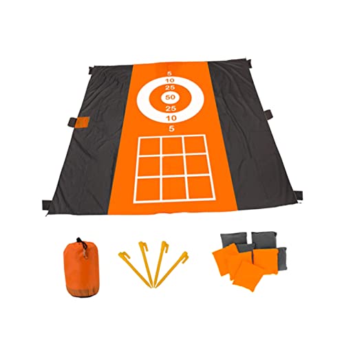 Outdoor Mat Crawfish para Camping Slow Moving Vehicle Triangle Pan Gripper Lawn Go Game Mat Ground Game Mat Pocket Game Mat Carpet Play Mat Camping Ground Mat Hopscotch Sandbag