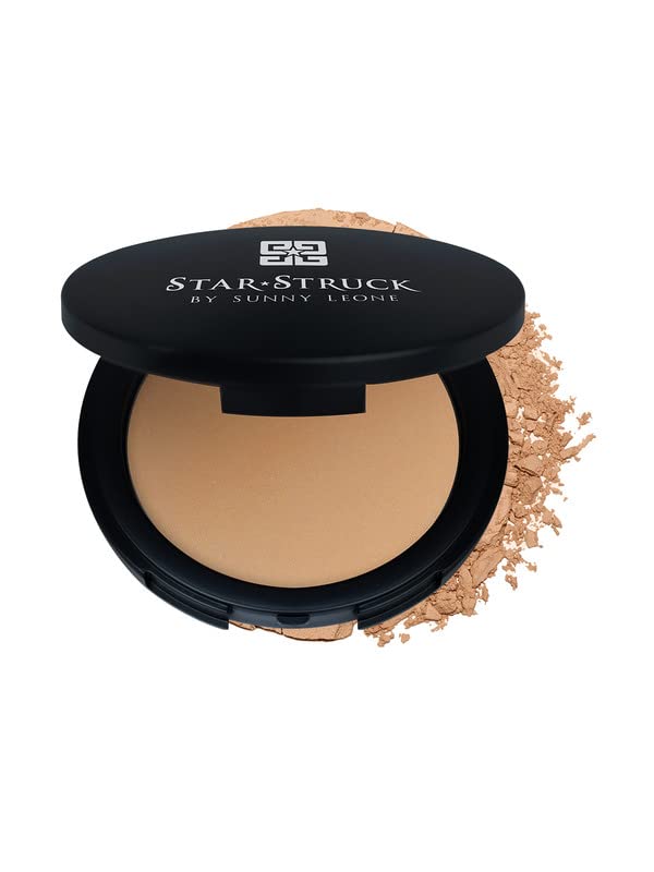 Matte Finish Compact Powder - Tan | Foundation Powder with SPF Protection | Face Makeup | Non Greasy Non Sticky For Indian Skin | All Skin Type