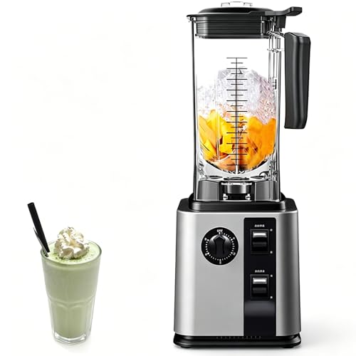Licuadora y Batidora de Alta Velocidad – Vaso de Vidrio de 1.5L Licuadora de Sobremesa con 18000–30000 Rpm, 9 Velocidades Variables y Control de Pulso, Trituradora de Hielo para Batidos, Licuados #1 Licuadora y Batidora de Alta Velocidad – Vaso de Vidrio de 1.5L Licuadora de Sobremesa con 18000–30000 Rpm, 9 Velocidades Variables y Control de Pulso, Trituradora de Hielo para Batidos, Licuados #1