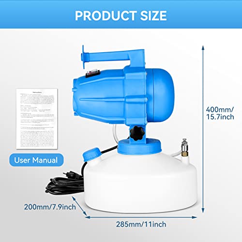 Ceed4U 5L 1.3 Gallon Ulv Fogger Sprayer Machine With 3 Nozzle, Adjustable Flow Rate Portable, Suitable For Home Garden School Public #TOP5