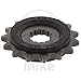 JT Sprockets JTF520.15RB 15 Tooth Rubber Cushioned Front Countershaft Sprocket, Single