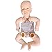 eveseed Reborn Baby Doll,22Pollici Fai da te Silicone Completo Corpo Morbido Non Verniciato Vuoto Reborn Toddler Doll Carino Realistiche Bambole Neonato Kit per Bambini Compleanno Natale