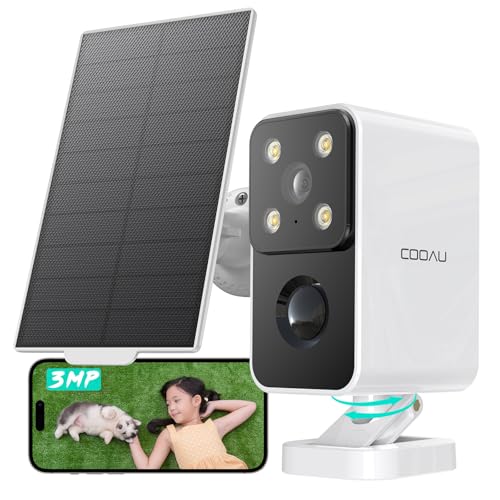 【パンチルト操作・BCパネル・2年保証】COOAU 防犯カメラ 屋外 ソーラー...