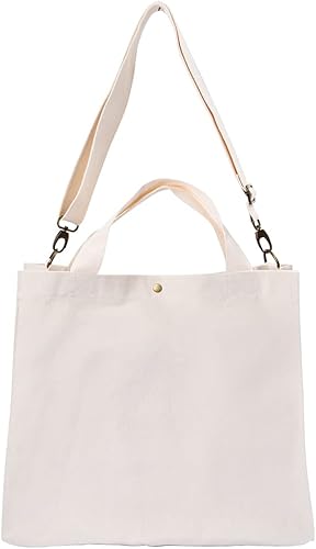 Miniatura 3 de Bolsa cruzada de lona resistente extra grande para el hombro, bolsa de compras, bolsa de playa, multiusos, uso diario