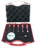 WERKMAX Diamant Fliesenbohrer SET 7 teilig M14 | 6-Kant Adapter | Kühlwax | Ø 6-14mm | Im Koffer