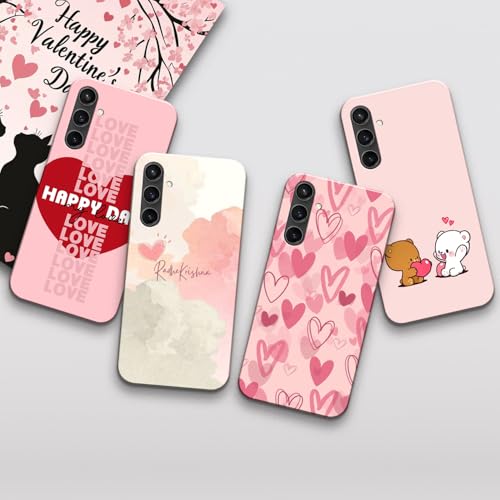 Image of COLORflow Back Cover Compatible with Samsung Galaxy S23 FE 5G | Romantic Love Gesture Customized Back Cover Compatible with Samsung Galaxy S23 FE 5G
