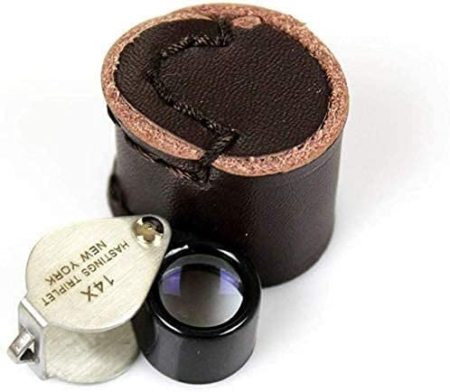 Loupe de lecture 14x pliante avec objectif de 12 mm et pochette de protection pour s'équiper