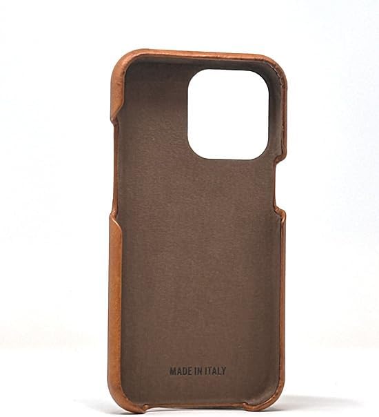 Premium Italian Full Grain Vegetable Tanned Leather Phone Case - Compatible with iPhone 11 Pro Brown