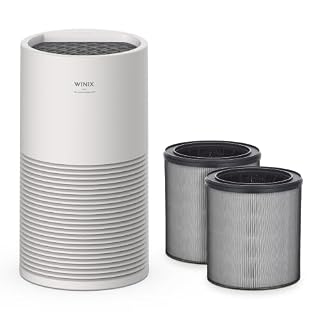 WINIX AT40 Air Purifier with 2 Years of Filters for Extra Large Room Up to 1968 Ft² in 1 Hr With Air Quality Monitor, True HEPA, Carbon Filter and Auto Mode, Captures Dander, Smoke, Dust