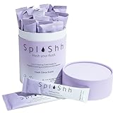 SplaShh 5 in 1 Foaming Toilet Bowl Cleaner, 30 Powder Packets, Fresh Citrus Scent, No Harsh Chemicals, Easy Clean, Replaces Sprays, Pods & Tablets, Stain & Odor Remover, Convenient Pouches