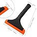 Seimneire 6 Inch Car Window Squeegee Silicone Squeegee, Auto Window Squeegee Small Windshield Squeegee, Tile Squeegee Mirror Squeegee Shower Squeegee for Glass Doors (Black Handle), DX240410-773