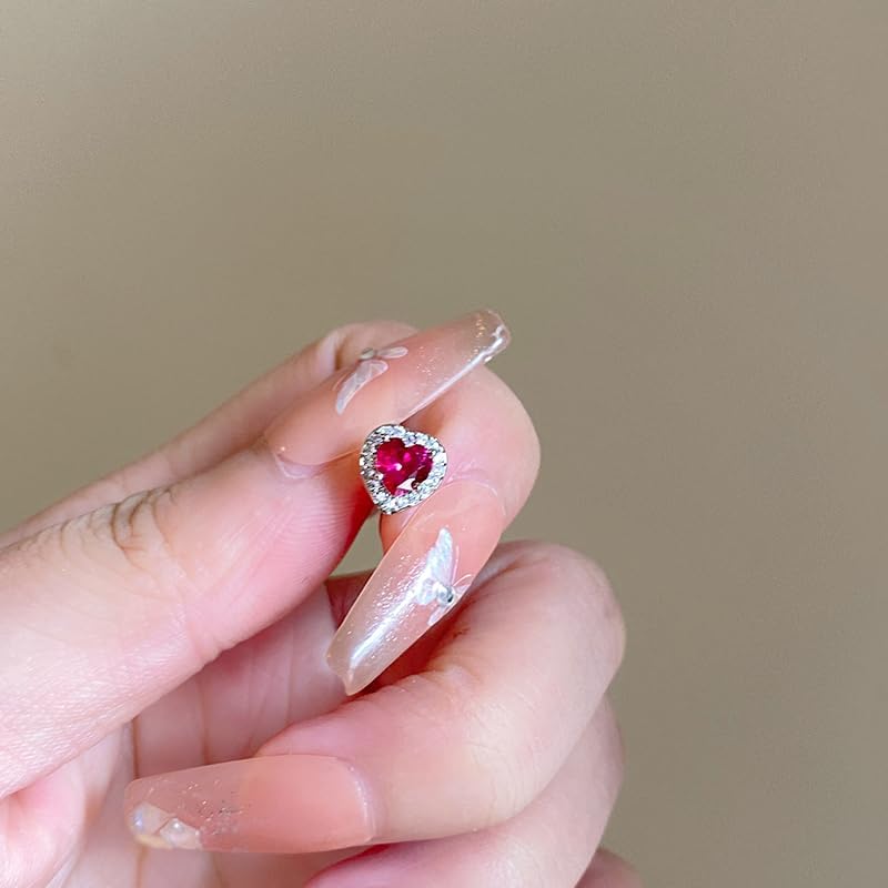 Cubic Zirconia Stud Earrings 925 Sterling Silver Post Halo Bridal Wedding Stud Earrings Hypoallergenic for Women Round/Heart/Square - Image 5