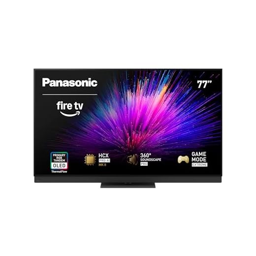 PANASONIC Z95 Series (2025 Model) 77-inch OLED 4K Ultra HD Smart Fire TV, HDR10+ Adaptive, Dolby Vision IQ, 360 Soundscape Pro, 144Hz Refresh Rate and Hands-Free Alexa - 77Z95BP