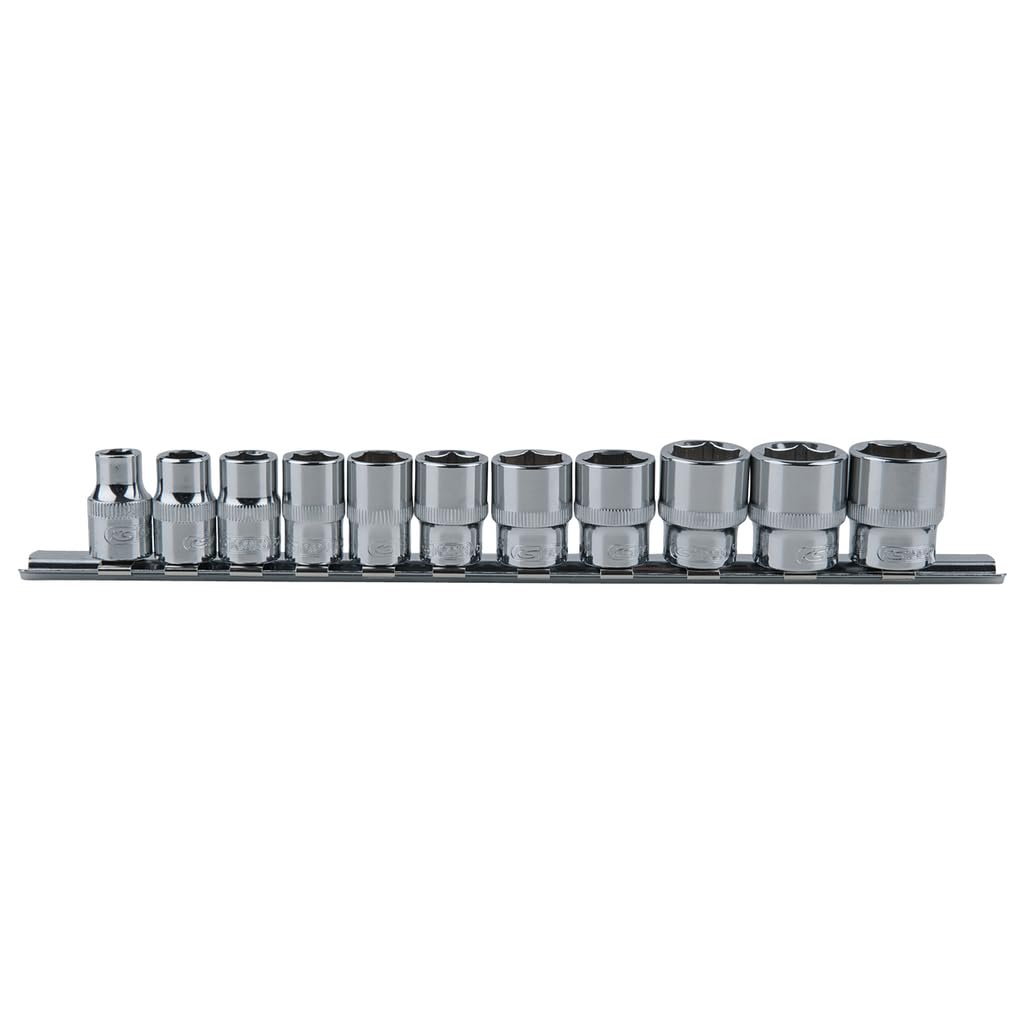 KS TOOLS 918.0608 3/8" CHROME + Hexagonal socket set, 11pcs