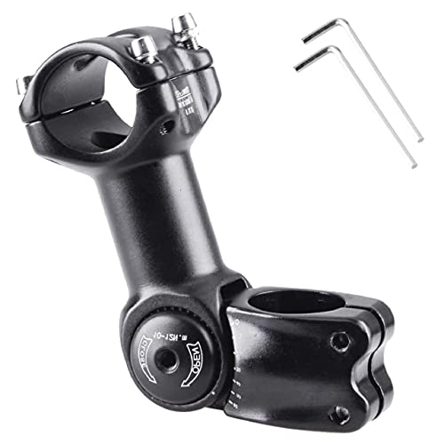 Azarxis Vástago de Manillar de Bicicleta MTB 31,8mm 25.4mm 60 Grados Aleacióm de Aluminio Potencia Ajustable para Ciclismo Bicicleta de Montaña de Carreras (31.8 x 110mm) Cover