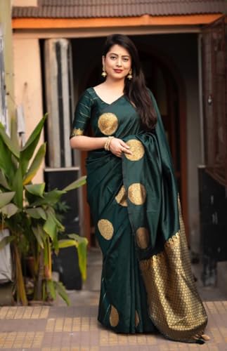Image of Avantika Fashion Women's Kanjivaram Soft Pure Silk Banarasi Sarees With Blouse Piece