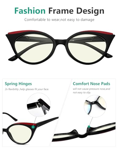 Image of Eyekepper 5-pack Reading Glasses Blue Light Blocking Women Stylish Readers