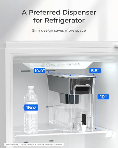 Image of Waterdrop WFD-40L-A Water Filter Dispenser, Alkaline Filtration, Black