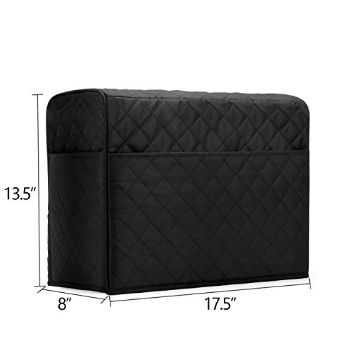 image for Luxja Dust Cover for Serger Sewing Machine, Serger Dust Cover with Sto