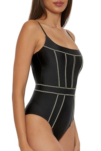 BECCA Women's Standard Color Sheen One Piece Swimsuit, Sexy Satin, Bathing Suits2