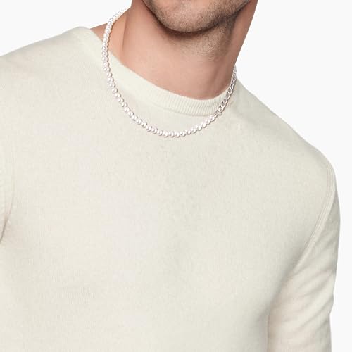 GAVU Men's Shell Pearl Beaded Necklace, Pearl Chain Necklace for Men - Image 5