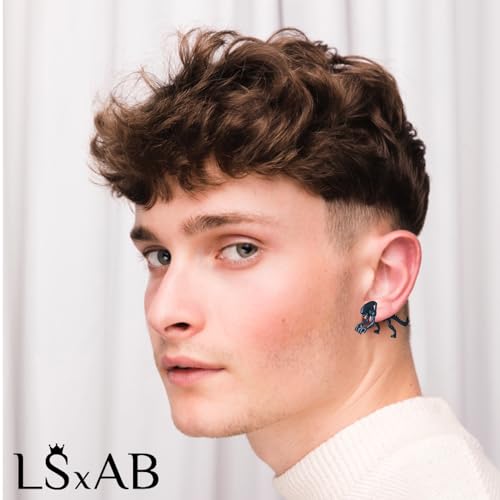 Rose Copper Black Vintage Dinosaur 4D Funny Earrings Cute Weird Earrings for Women Men Sister Brother Friends Trendy Green CZ2