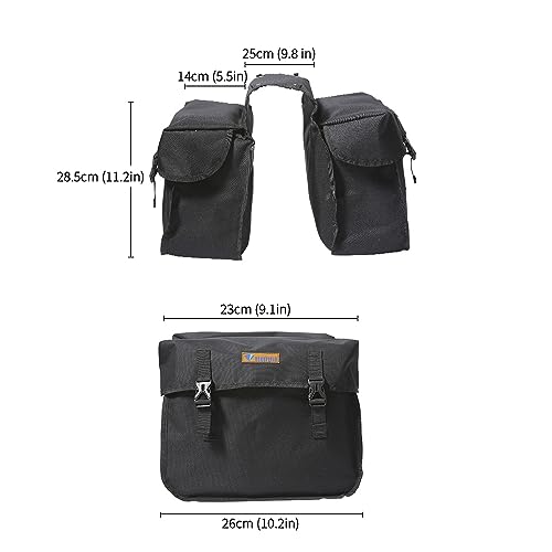 Sac de selle de vélo étanche HUIOP de grande capacité pour le cyclisme et rangement de bagages - 2