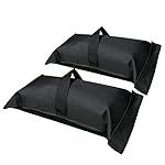 D&ONEHOS Umbrella Base Weight Fillable Sandbags, Sandbags for Weight(60LBS), Sandbag Weights for Patio Umbrella for Outdoor Garden，Set of 2，Black(Without Sand)