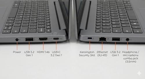 Image of Lenovo V14 G4 AMD Ryzen 5 7520U 14 inch (35.56 cm) FHD Laptop (16GB LPDDR5 RAM /512GB SSD /Windows 11 Home /Ms-Office /2GB AMD Radeon 610M Graphics /Dolby Audio /Arctic Grey /1.43 Kg), 1 Year Warranty