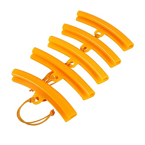 Ejoyous Rim Protector 5 Pcs Motorcycle Car Tire Wheel Rim Protectors Wheel Rim Saver Tire Changer Guard Fixing Tyre Rim Cover, Orange