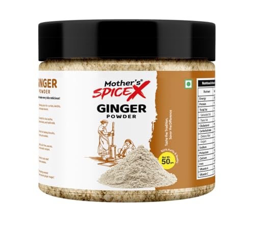 Ginger Powder 100% Pure Ground Ginger Root Non-GMO Gluten-Free Natural Spice for Cooking 50g 100g (50g)