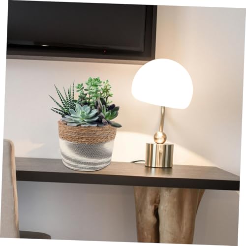 Panier à fleurs tissé main HEMOTON grand format pour rangement plantes