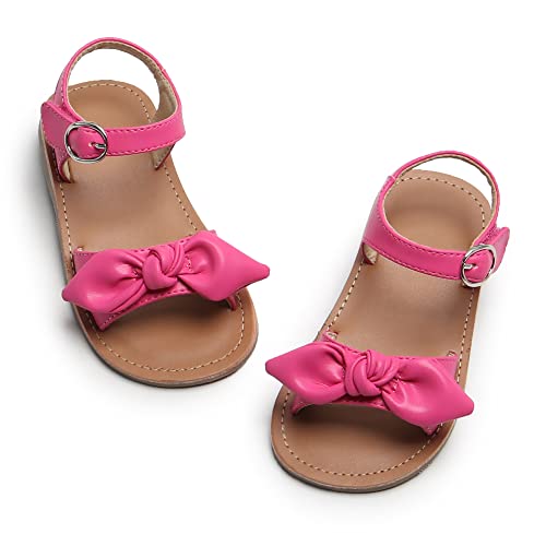 Image of ESTINE Toddler /Little Kid Girls Bow Open Toe Flat Evening Dress Sandals