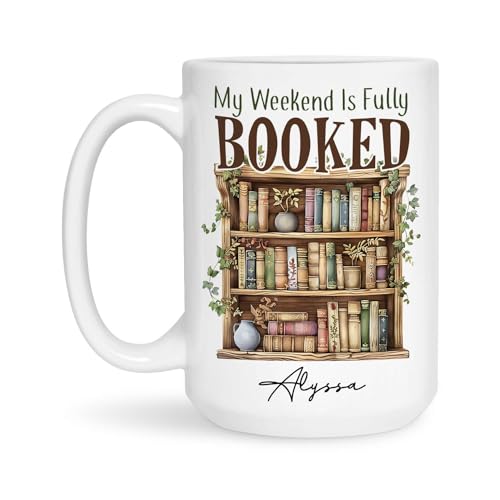 Personalized Bookshelf Ceramic Mug