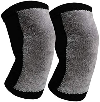 Women Men Winter Knee Warmers Knee Brace Sleeve Leg Warmer Wool Cashmere Thicken Knee Supports Knee Pads Legging Stocking Warm Thermal Ski Cycling Knee Brace Sleeve for Joint Pain Arthritis 1 Pair - Image 2