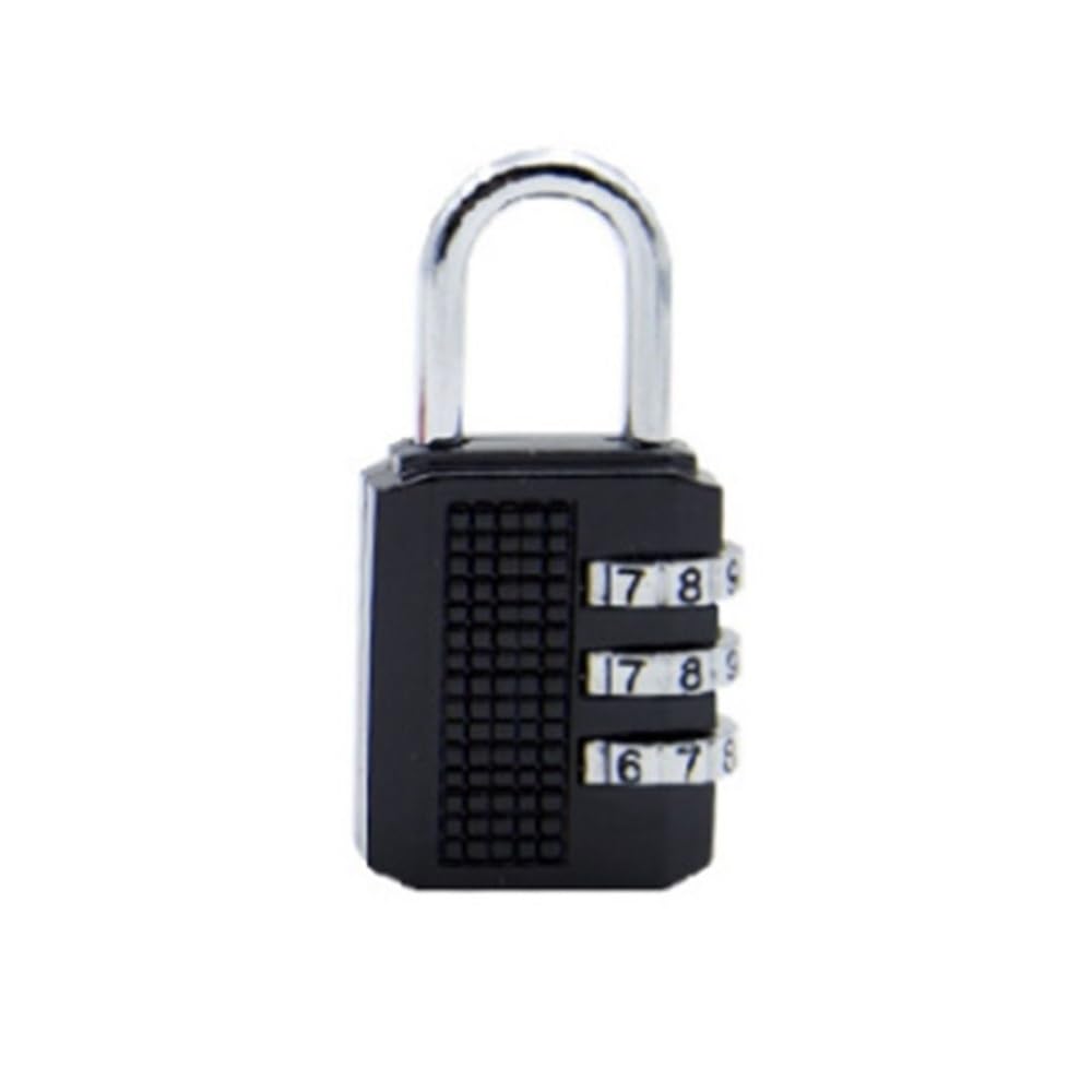 Suitcase Locks, Security Combination Padlock Multicolor for Luggage Backpack(Black)