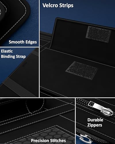 Image of FEDUS Pack of 2 Premium Car Sun Visor Organizer and Storage Car Document Holder, Sunglasses Holder for Car, All New Accessories Multipocket Pouch Auto Interior Accessories for Truck, SUV