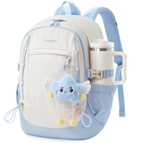 LOVEVOOK School Backpack for Teen Girl, Cute Bookbag for Student, Daypack - image 1