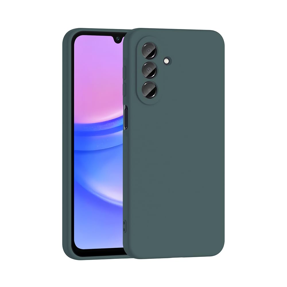 Zore Galaxy ile uyumlu A17 Kılıf Zore Mara Lansman Kapak Koyu Yeşil