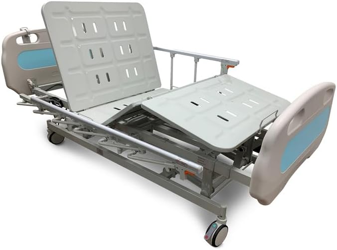 HOPEFULL (HC-3 Premium 3-Function Electric Hospital Bed with LINAK Motors, Includes (2X) Bed Sheets & Bed Tray, Mattress Not Included