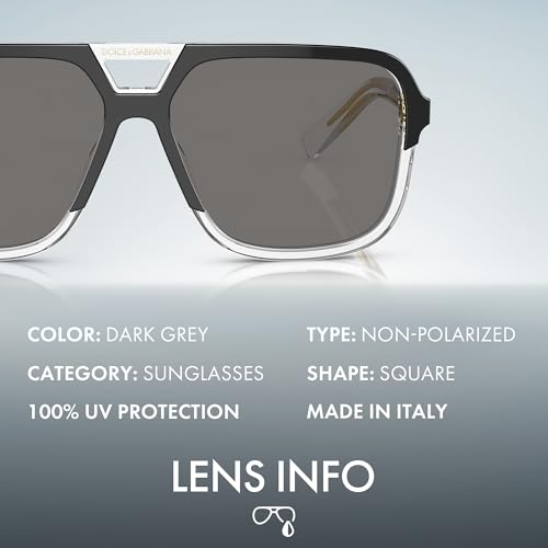 Dolce & Gabbana DG6125 Square Shape Sunglasses With Eyewear Kit Bundle - Sun Glasses with High Bridge Fit - Men's Designer Sunglasses4