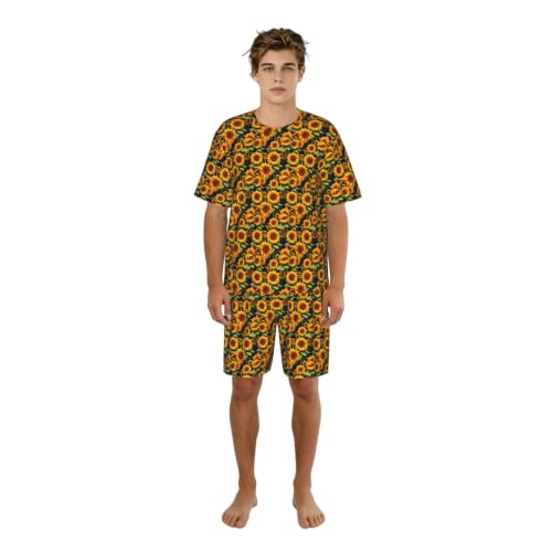 Vêtements de nuit homme doux et extensible avec short confortable