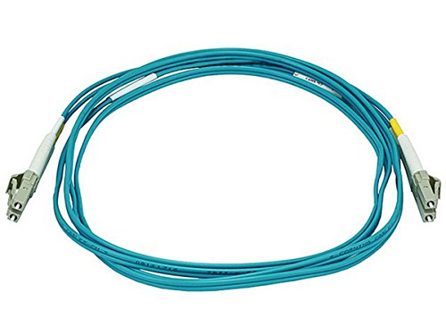 Monoprice 10Gb Fiber Optic Cable, LC/LC, Multi Mode, Duplex - 2 Meter (50/125 Type) - Aqua by Monoprice - Used condition - US$6.44
