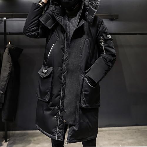 Men's Winter Coat Warm Parka Ski Jacket with Faux Fur Hood Long Puffer Jacket Thicken Outerwear Windproof Down Coat4