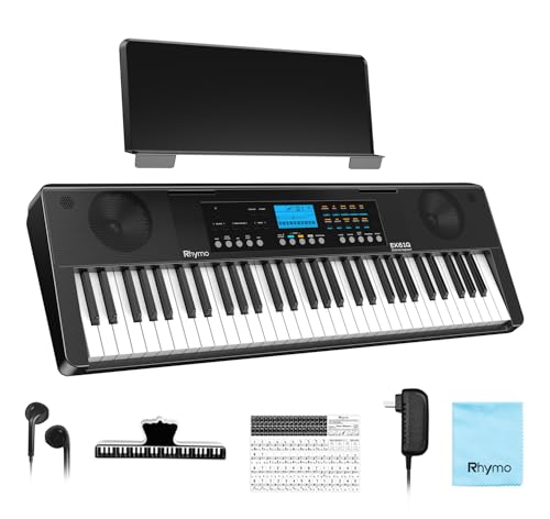 Rhymo 61 Key Electronic Piano Keyboard for Beginners with...