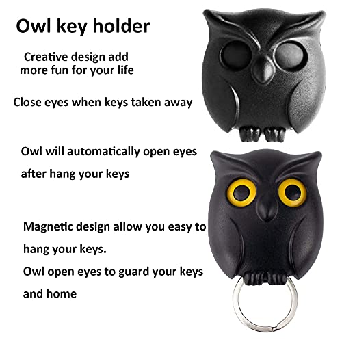 3PCS-Owl-Key-Holder-Cute-Owl-Key-Holder-Automatic-Open-Close-Eyes-Magnetic-Night-Owl-Keying-Holder-Wall-Mounted-Owl-Key-Hooks-with-Wall-Self-Adhesive-Tape