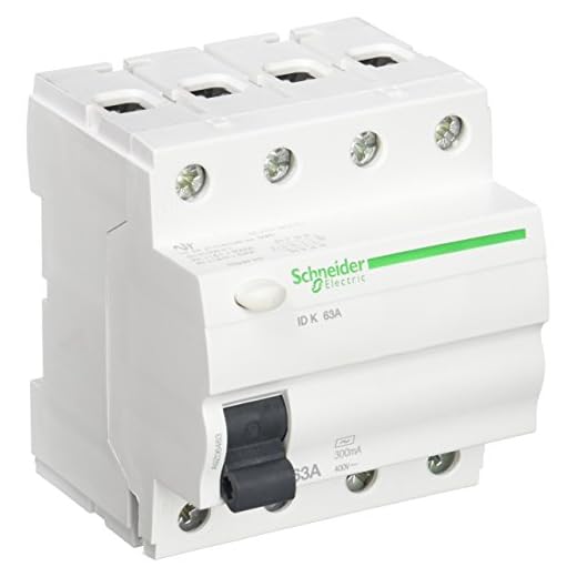 Schneider Electric A9Z06463 Interruptor Diferencial, 4P, 63A, 300Ma, Clase Ac